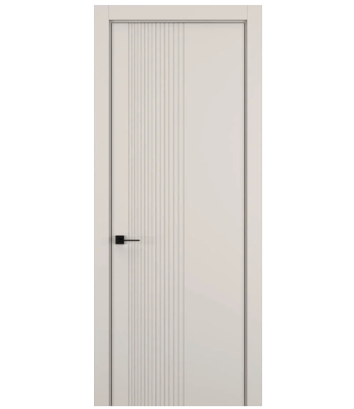 Межкомнатная дверь HAUSDOORS Модель Вертикаль 7, Матовый Серый песок