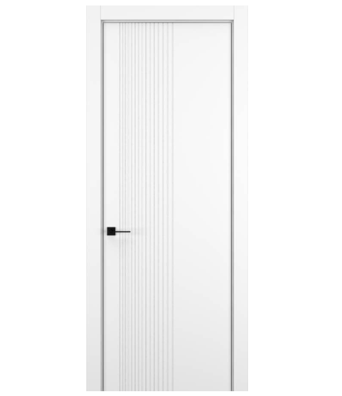 Межкомнатная дверь HAUSDOORS Модель Вертикаль 7, Матовый Снежный