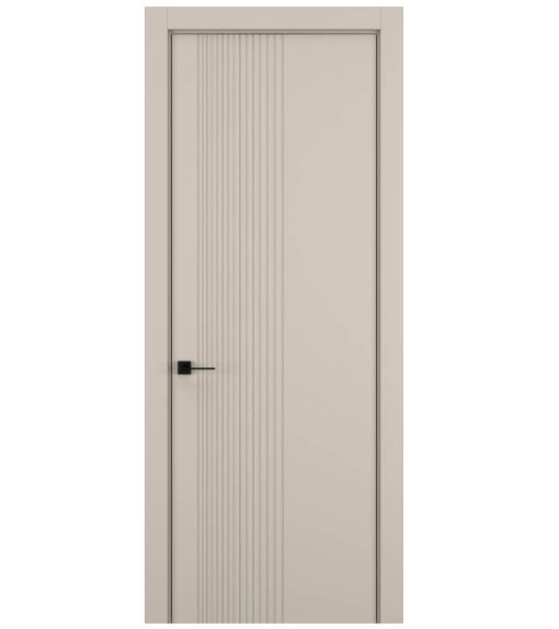 Межкомнатная дверь HAUSDOORS Модель Вертикаль 7, Матовый Светлый Бежевый